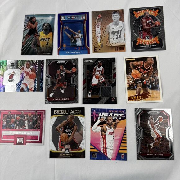 Miami Heat 12 Card Lot NM Herro RC O’Neal Wade Payton Mourning Nunn Rice Adebayo - Picture 1 of 13